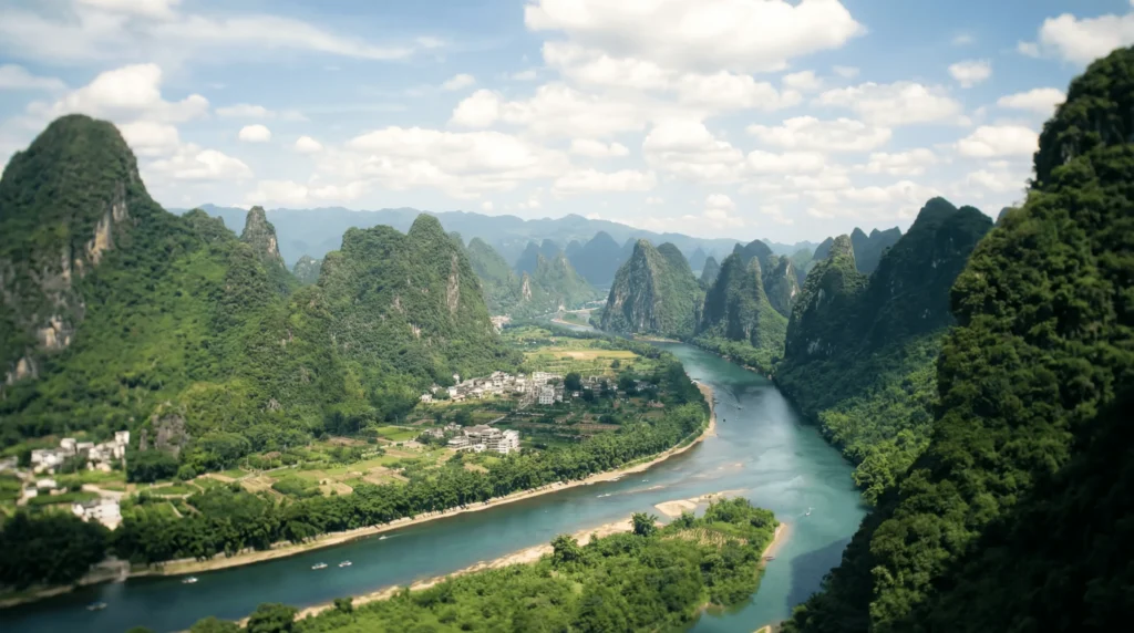 Xingping – Die Landschaft auf dem 20-Yuan-Schein