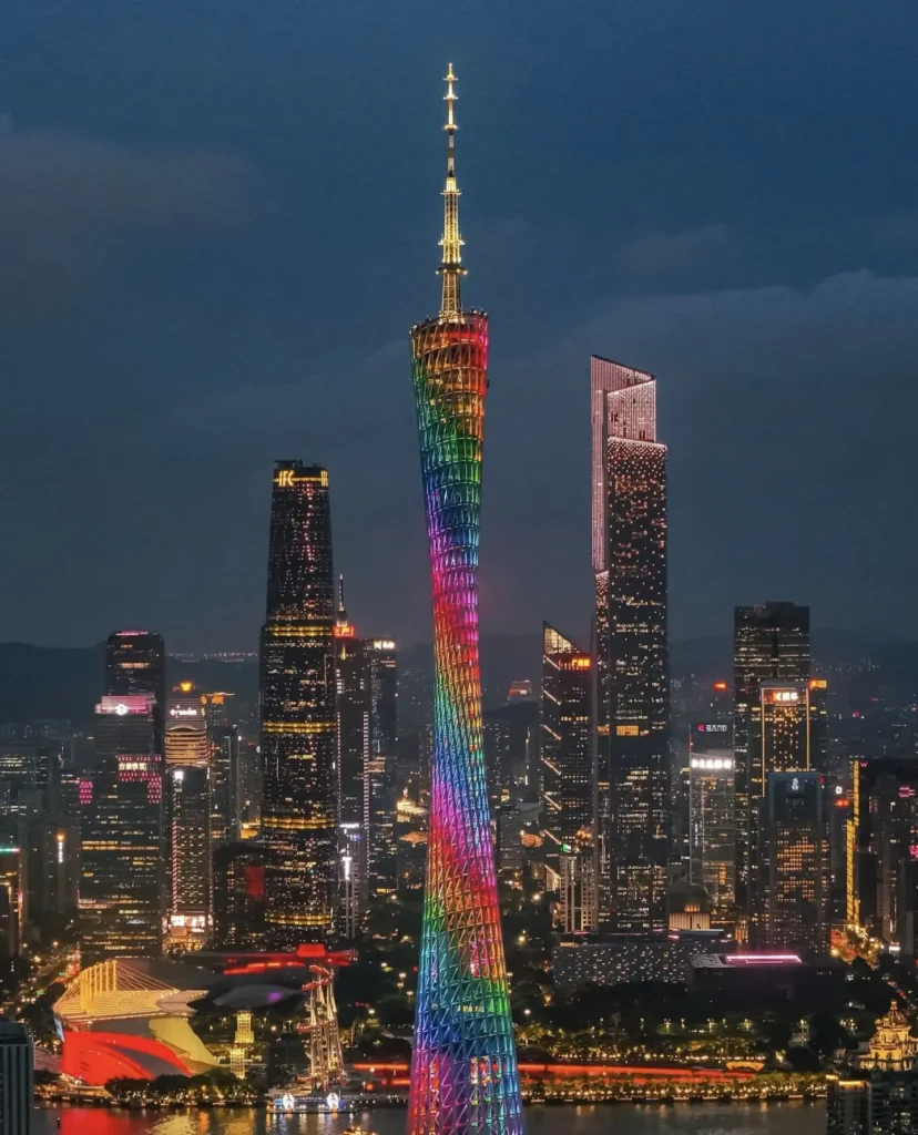 Lingnan Gardens, Shawan and Canton Tower