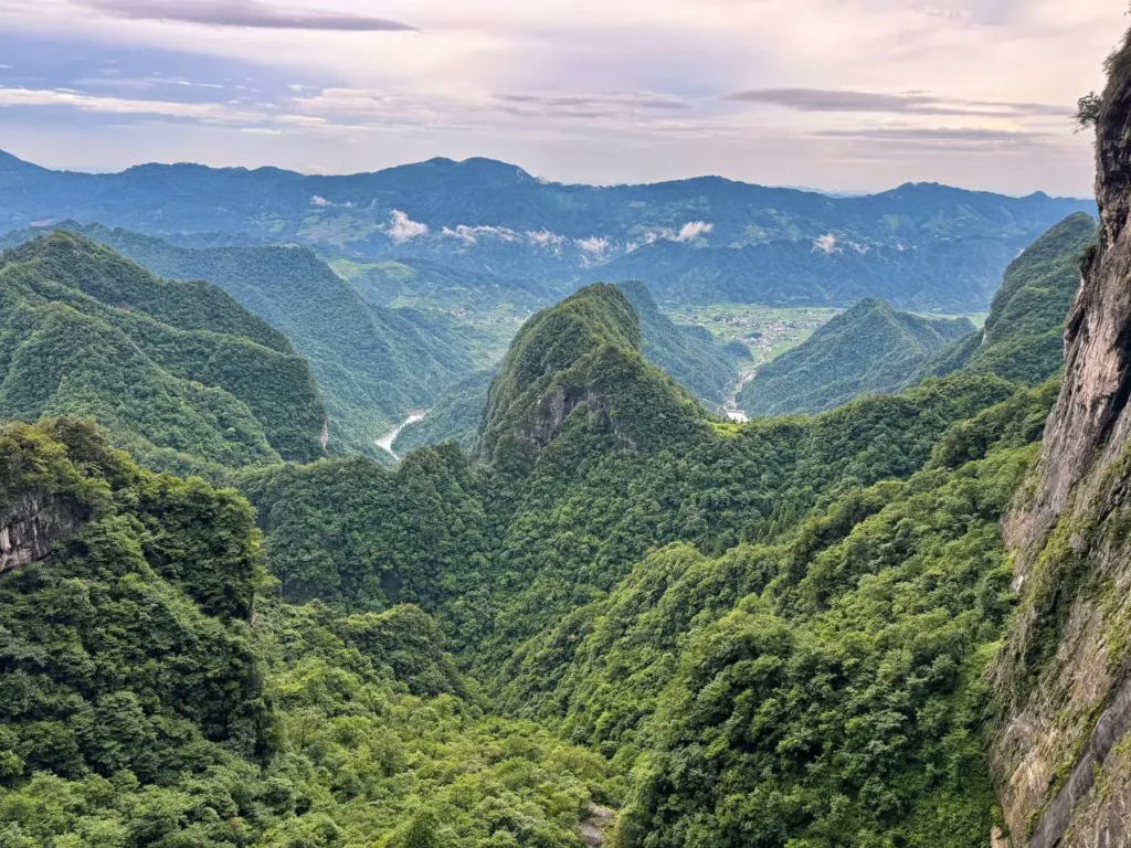 Tianmen Mountain before Flying to Shanghai