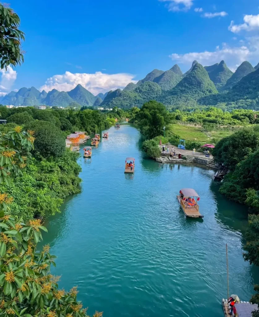 Xingping, Li-Fluss und Kormoranvorführung